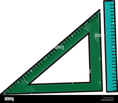 Regla Regla De Triángulo Y Medición De Objetos De Geometría Imagen