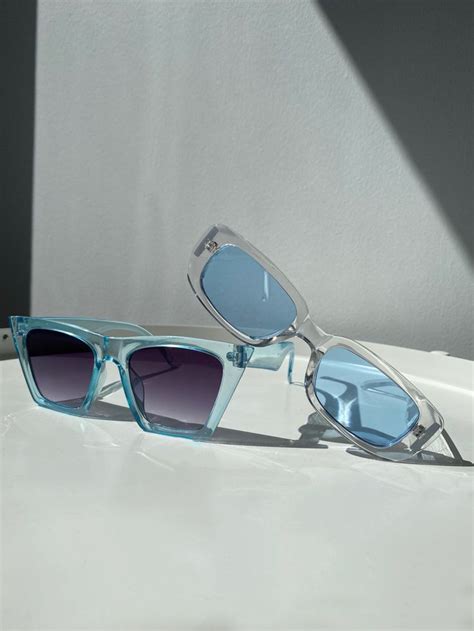 Icy Blue🥶 Funky Sunglasses Fashion Eye Glasses Trendy Sunglasses