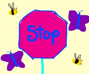 Cute Stop Sign - Drawception