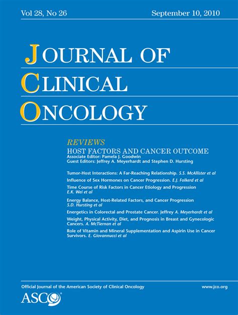 Influence Of Sex Hormones On Cancer Progression Journal Of Clinical Oncology