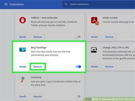 How To Remove Bing From Chrome 13 Steps With Pictures Wikihow
