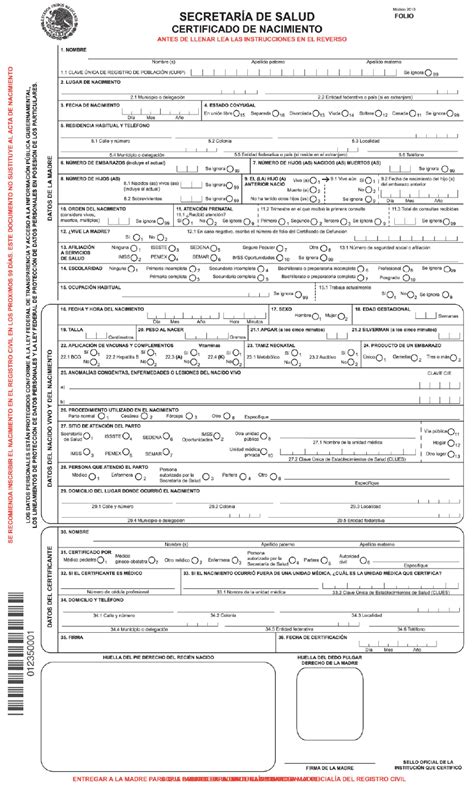 33 Acta De Nacimiento De Mexico Pics Anuncio De Nacimiento 54810 Hot