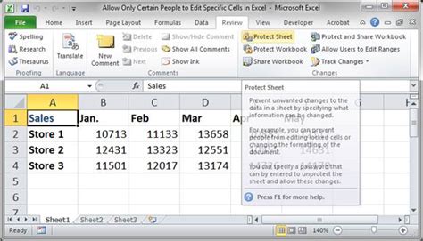 Allow Only Certain People to Edit Specific Cells in Excel - TeachExcel.com