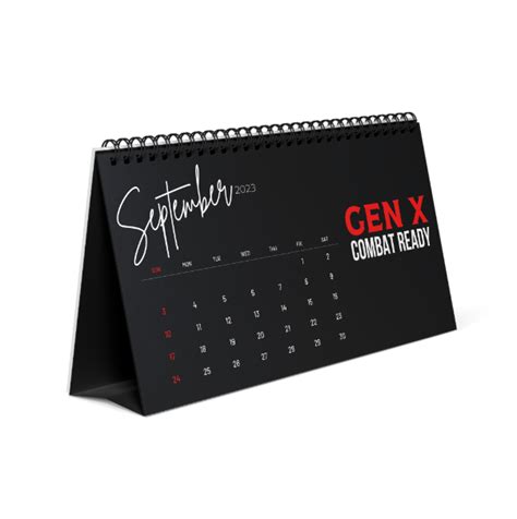 Generation GEN X Funny Quote 2023 Desk Calendar