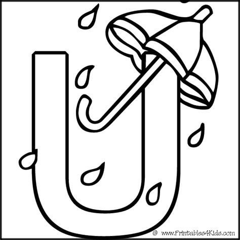 Black And White Letter U Words Clipart Clipground