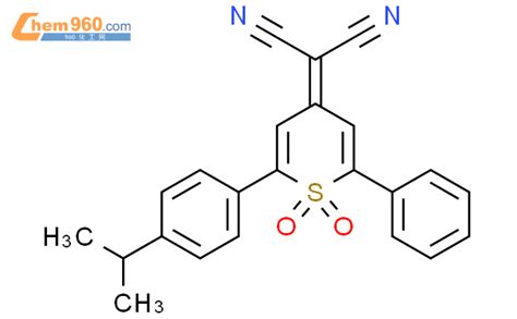 174493 15 32 2 4 1 甲基乙基苯基 11 二氧代 6 苯基 4h 噻喃 4 亚基 丙二腈cas号174493