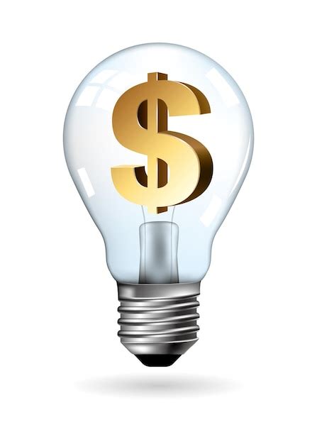 Premium Vector Big Idea Concept Design Light Bulb Concept Dollar Sign