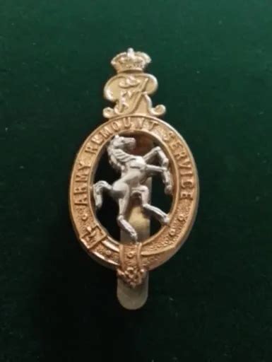 Ww Era Army Remounts Service Corps Bi Metal Cap Badge British Military