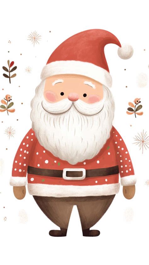 Santa Aesthetic Phone Wallpapers: 100 Backgrounds - Crafty Cici Joy