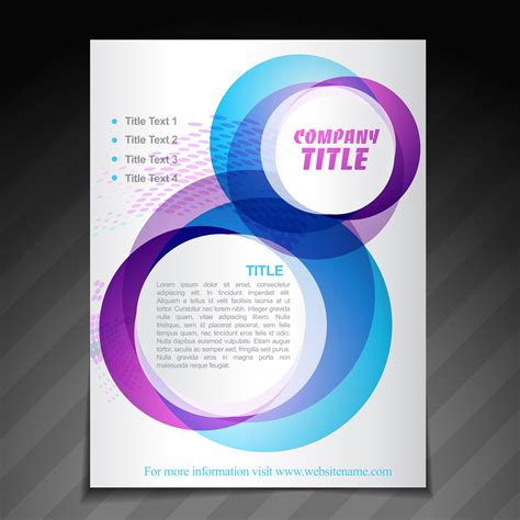 company flyer brochure poster template  vector art  vecteezy