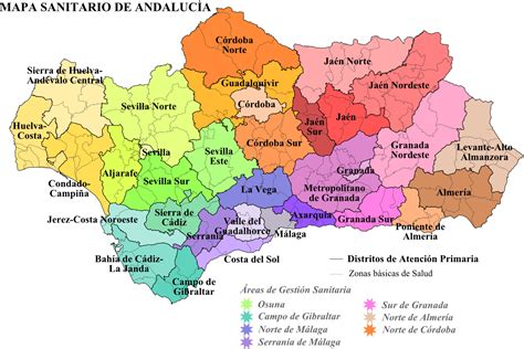 Healthcare Districts Of Andalusia 2008 Full Size