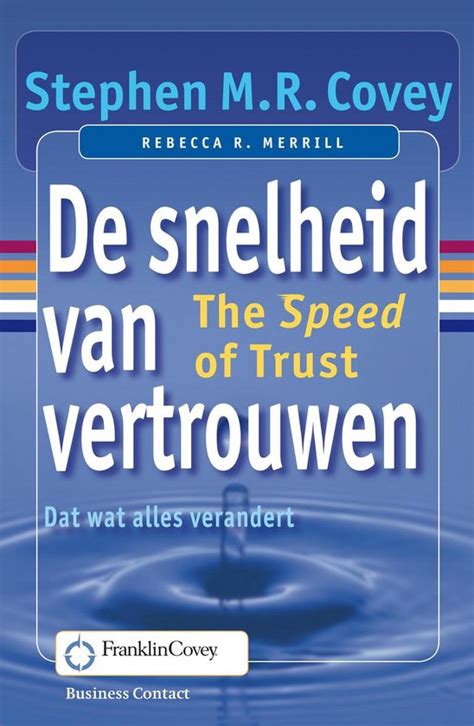 De Snelheid Van Vertrouwen Ebook Stephen M R Covey