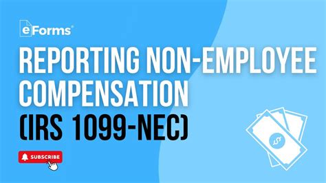 The New Way To Report Non Employee Compensation Irs 1099 Nec Youtube