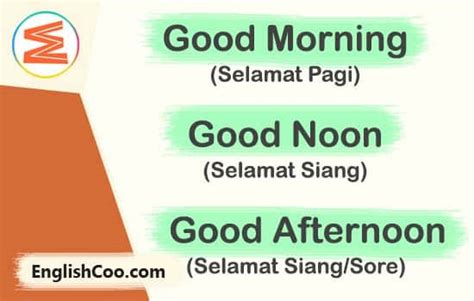 Selamat Siang Bahasa Inggris – newstempo