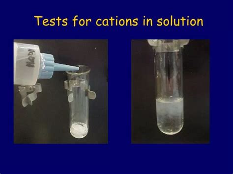 Ppt Tests For Cations In Solution Powerpoint Presentation Free Download Id4856447