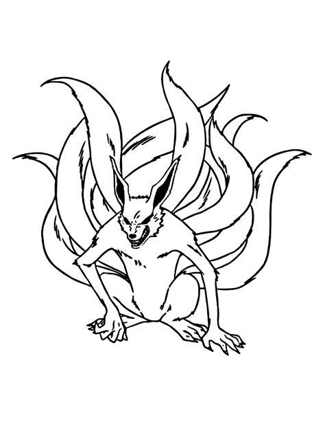 Coloriage Kurama Coloriages Gratuits Imprimer