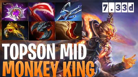 Topson Mid Monkey King Dota Pro Immortal Monkey King Gameplay D