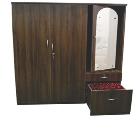 Brown Particle Board Wooden Wardrobe For Home At Rs Piece In