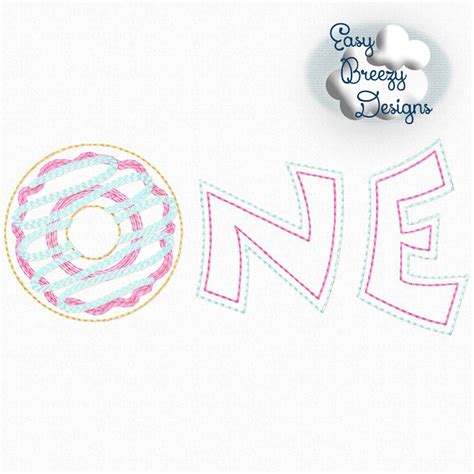 Easy Breezy Designs Donut Grow Up Applique