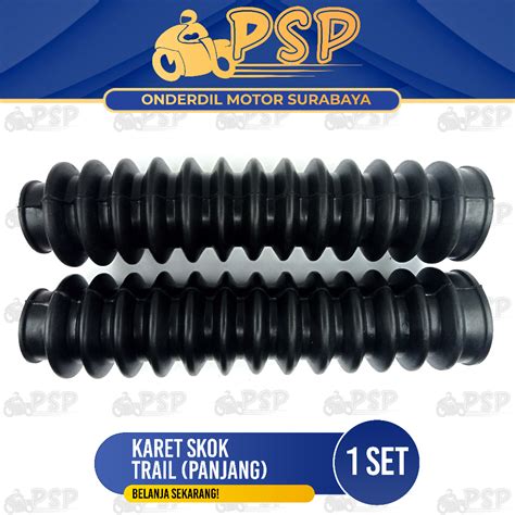 Jual Karet Cover Skok KLX Trail Panjang Harga Per Set Isi 2 Rubber