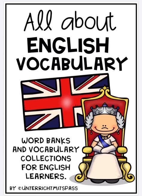 Picture Dictionary Word Banks All About English Vocabulary