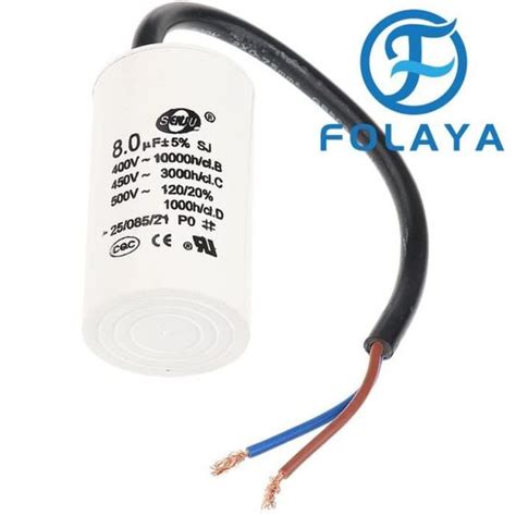 Folaya V Ac Uf Hz Condensateur Moteur D Marrage Cbb