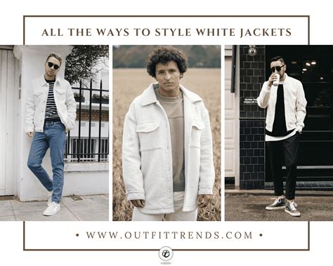 White Jacket Outfits For Men Ways To Wear White Jackets White Denim