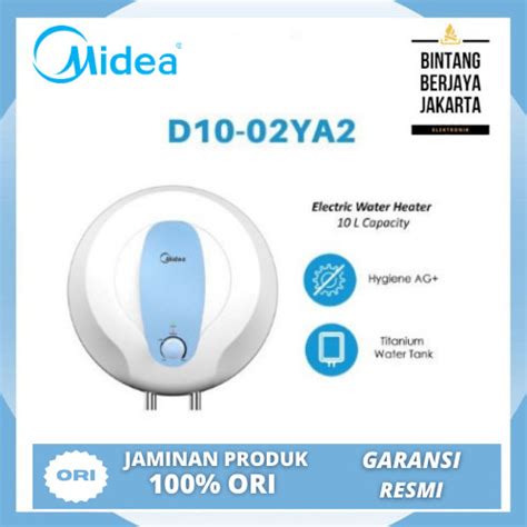 Jual Water Heater Listrik Midea D10 02ya2 Pemanas Air Kapasitas 10 Liter Shopee Indonesia