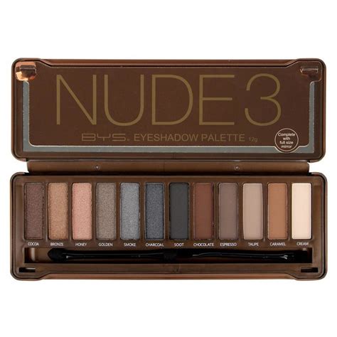 BYS Nude 3 Eyeshadow Palette 12g Metallic Matte Eye Shadow Cosmetic Eyes Makeup BIG W