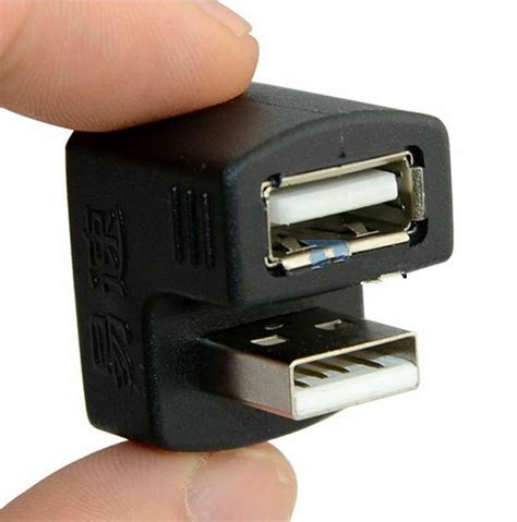 Updown Angled Usb 20 Adapter A Male To Female Extension Connector 180 Degree 5055527532393 Ebay