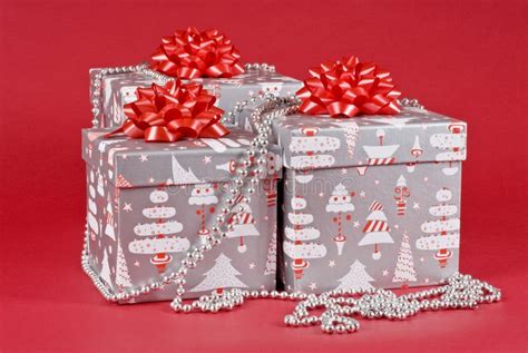 Decorated Christmas T Boxes Stock Photo Image Of Christmas