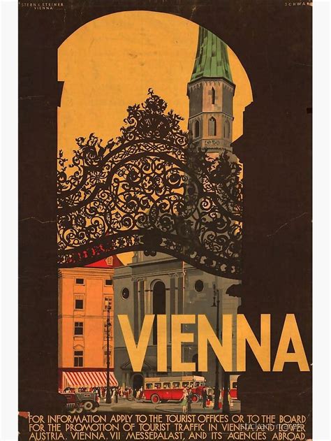 Vienna Vintage Travel Poster Poster By Stickart Marek Retro Travel