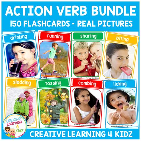 Action Verb Card Bundle Digital Download 1864