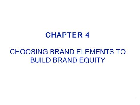 Choosing Brand Elements Ppt