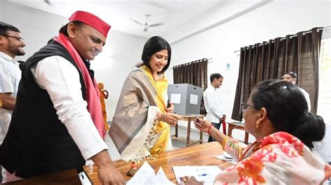 Election Results 2024 Akhilesh Dimple Yadav Leading From Kannauj And