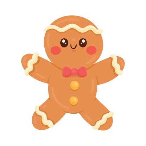 Christmas Male Ginger Cookie 13697156 Vector Art At Vecteezy