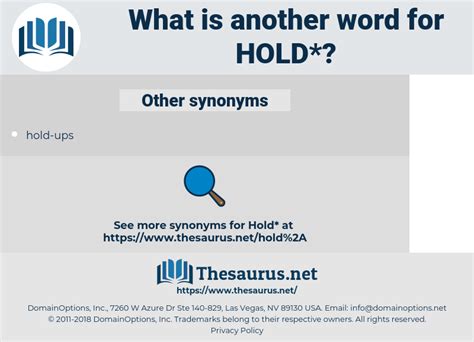 Synonyms for HOLD - Thesaurus.net