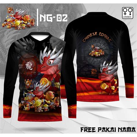 Jual Baju Imlek Shio Naga Jersey All Zodiac Kaos Semua Shio