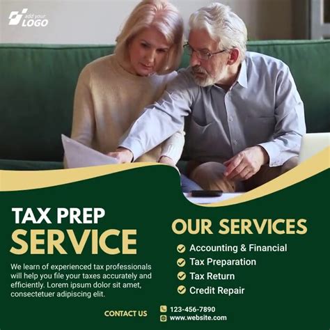 Tax And Prep Service Ad Template Postermywall