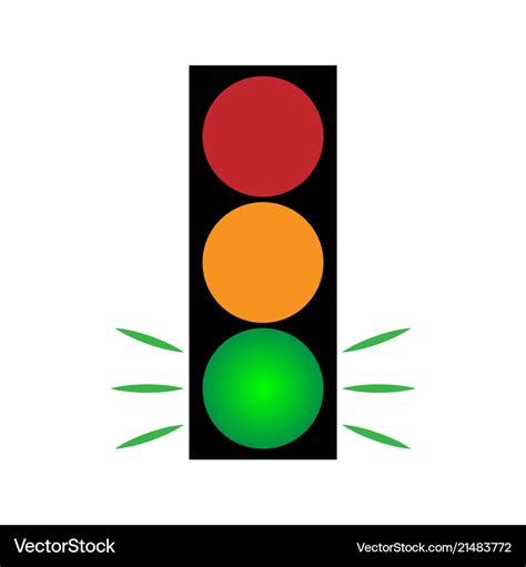 Traffic light green 104 Royalty Free Vector Image