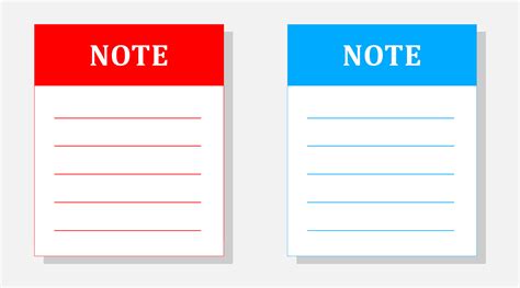 Notebook labels and notepad template. Vector design. 25796472 Vector ...