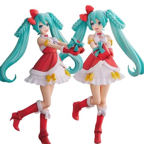 23cm Wi Teczny Str J Hatsune Miku PVC Figurka Kawaii Adna Dziewczyna