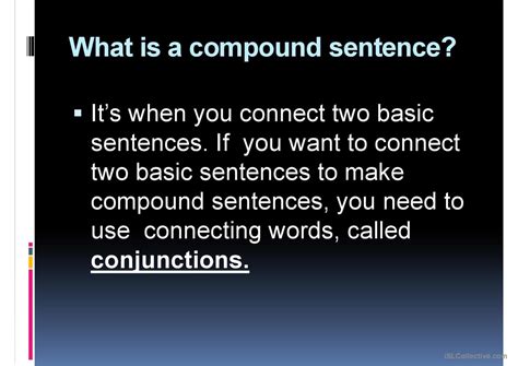 CONJUNCTİONS And but or so general g English ESL powerpoints