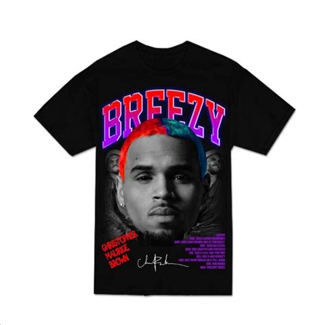 CHRIS BROWN BREEZY V 1 BOOTLEG SHIRT VIEWSUALS CLOTHING HEAVYWEIGHT