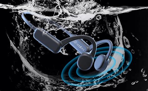 Ihao Swimming Headphones True Bone Conduction Open Ear Headset Mp