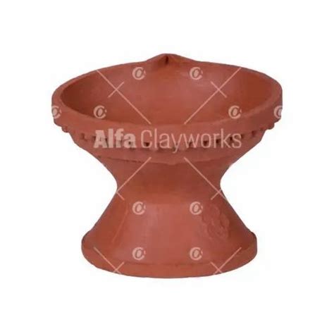 Terracotta Red Diwali Clay Agal Vilakku at Rs 15/piece in Madurai | ID ...