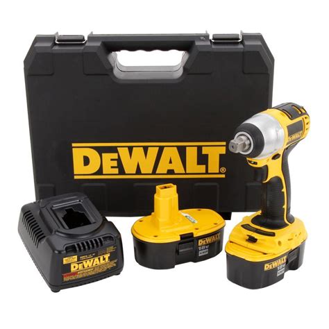 DEWALT 18-Volt XRP NiCd Cordless 1/2 in. Impact Wrench Kit with (2 ...