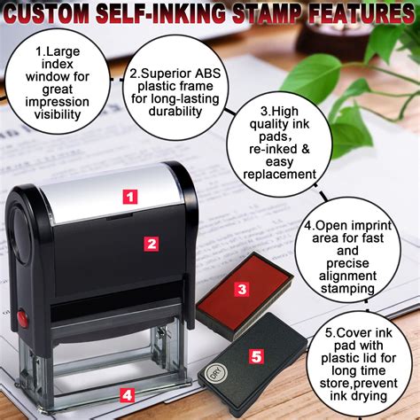 Snapklik.com : Bertiveny For Deposit Only Self Inking Stamps For