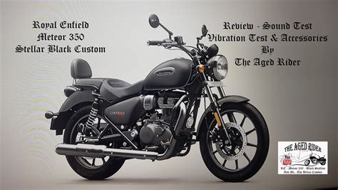 Meteor 350 Stellar Black Custom By Royal Enfield Sound Test