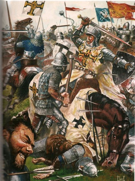 LA BATALLA DE TANNENBERG 1410 Chevalier médiéval Art historique